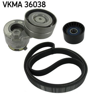 Kit de courroie d'accessoire (Courroie d’alternateur) SKF ref. VKMA 36038